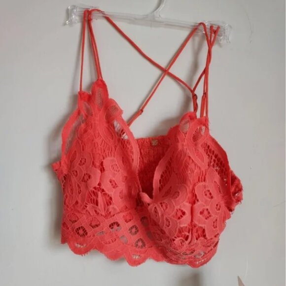 Sz S | New Free People Adella Bralette by FP One 🍉Watermelon - Picture 2 of 2